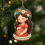 6380OGE1 3d druck effekt das erste weihnachten mit babybauch acryl weihnachtsschmuck personalisiert werdende mama 6380O8PAA