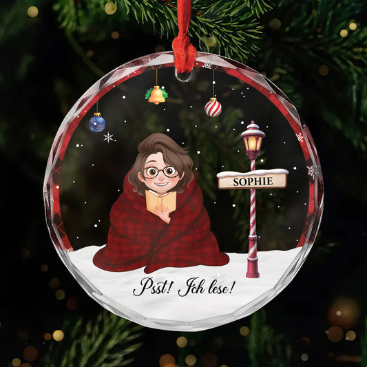 6396OGE1 psst ich lese glas weihnachtsschmuck personalisiert fur leseratten_ frauen manner 6396O8L0A_a6a95aaa 083d 4114 b6f1 95cc695b469a