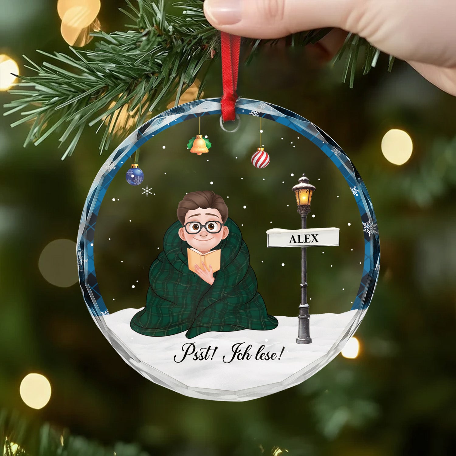 6396OGE2 psst ich lese glas weihnachtsschmuck personalisiert fur leseratten_ frauen manner 6396O8L0A_a35820af bd01 4b4a b028 2ce8c0951739