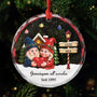 6427OGE1 3d druck effekt gemeinsam alt werden seit glas weihnachtsschmuck personalisiert paar 6427O3Q0G