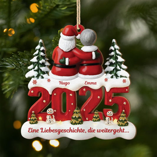 6455OGE1 eine liebesgeschichte die weitergeht personalisierte 1 schicht holz ornamente paar weihnachten 6455OTQTG