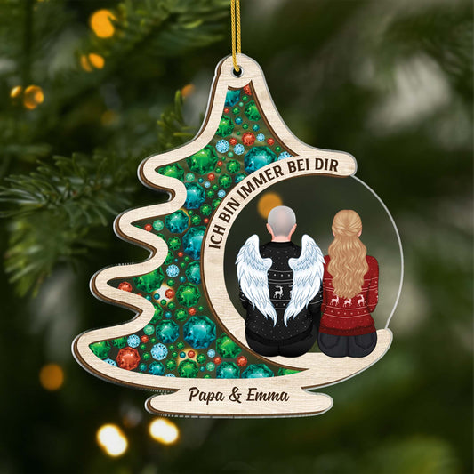 6456OGE1 3d druck effekt fur immer geliebt acryl weihnachtsschmuck personalisiert zur erinnerung 6456O3TNA