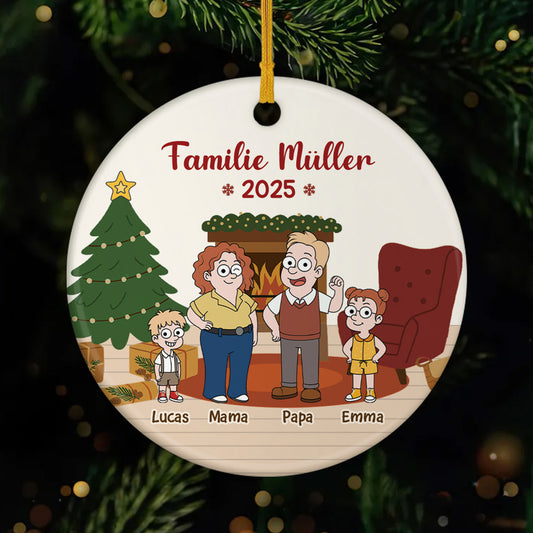 6460OGE1 die familie haustiere keramik weihnachtsschmuck personalisiert 6460O3KTI