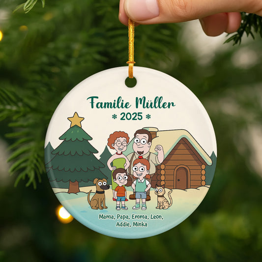 6460OGE2 die familie haustiere keramik weihnachtsschmuck personalisiert 6460O3KTI