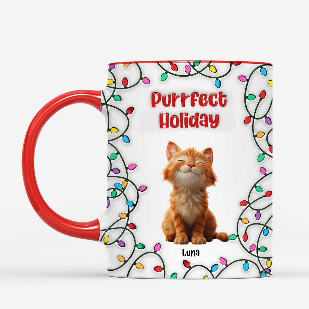 6487MGE2 3d druck effekt frohe weihnachten weihnachtstasse personalisiert_ katze lichterkette 6487MKMAD