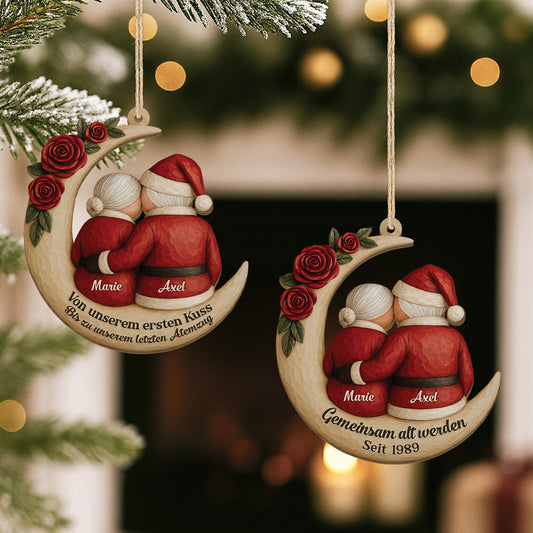6512OGE1 3d druck effekt gemeinsam alt werden seit personalisierte 1 schicht holz ornamente weihnachten paare 6512O3LZG_2