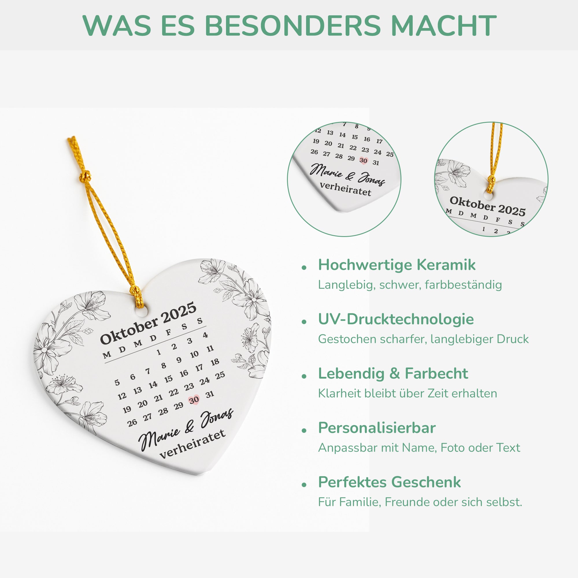 6513OGE4 verheiratet keramik weihnachtsschmuck personalisiert_ paar kalender 6513OKTNG