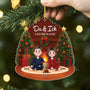 6519OGE2 3d druck effekt du ich und die katzen acryl weihnachtsschmuck personalisiert_ paar 6519OKTND