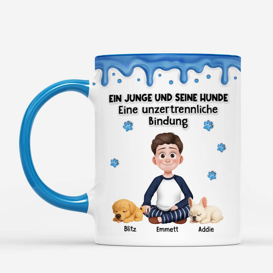 6531MGE2 3d druck effekt hunde papa mama eine unzertrennliche bindung personalisierte tasse hund_ 6531M8QAC