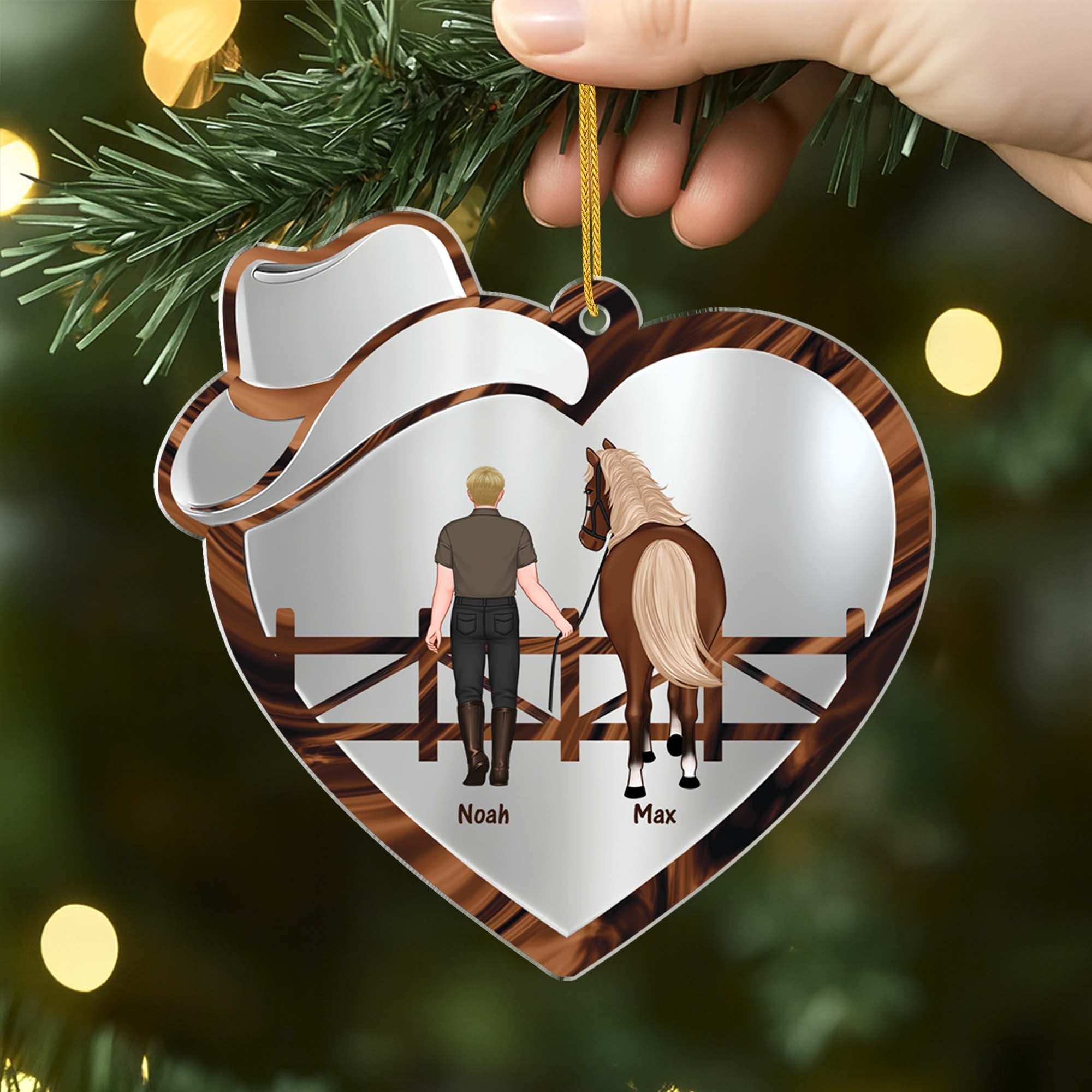 6546OGE2 jungen oder madchen pferd weihnachtsschmuck personalisiert_ 6546O6PAU