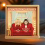6585LGE2 3d druck effekt besties fur immer personalisiertes geschenk  lightbox beste freundeschwestern 6585lcqaf