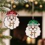 6609OGE2 die familie weihnachtsmann personalisierte kreuzwortratsel 1 schicht holz ornamente 6609OTPMI