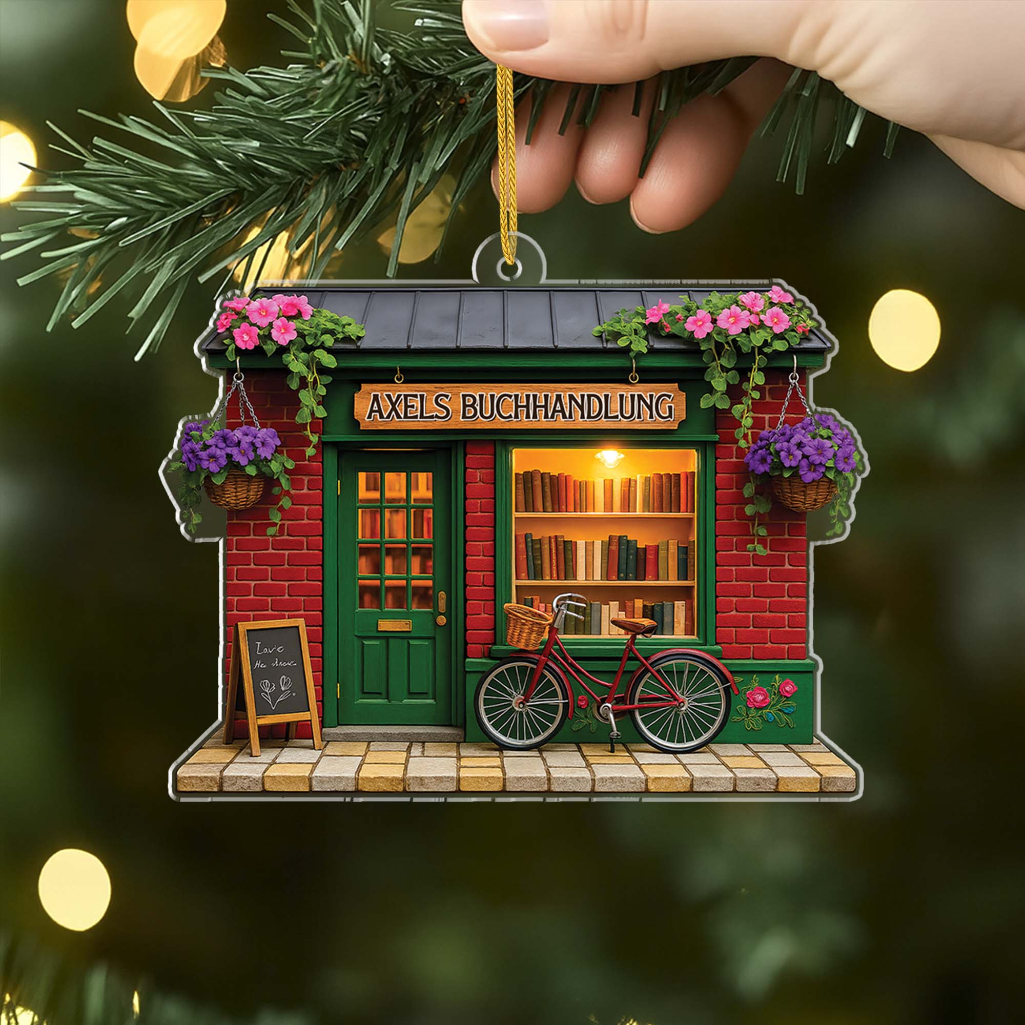 6634OGE2 3d druck effekt buchhandlung acryl weihnachtsschmuck personalisiert_ fur leseratten 6634O3T5A