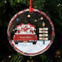 6642OGE1 3d druck effekt schneemann im auto mit namensschildern glas weihnachtsschmuck_ personalisiert 6642OTL5I