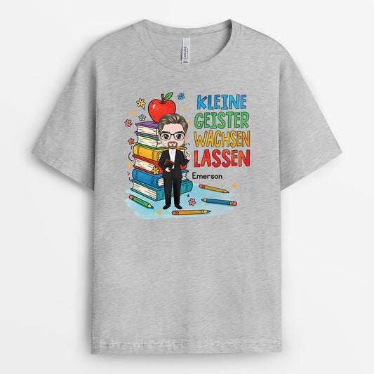6674AGE2 kleine geister wachsen lassen lehrer lehrerin t shirt personalisiert 6674ATQMT
