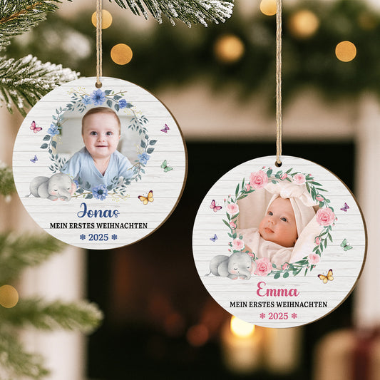 6714OGE2 mein erstes weihnachten personalisierte 1 schicht holz ornamente zur geburt eines kindes 6714O8PTK