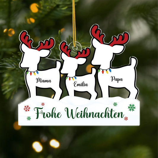 6723OGE1 frohe weihnachten acryl weihnachtsschmuck personalisiert familie rentier 6723OTZAI