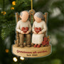 6734OGE1 3d druck effekt gemeinsam alt werden seit acryl weihnachtsschmuck personalisiert paar herzen 6734O3TTG