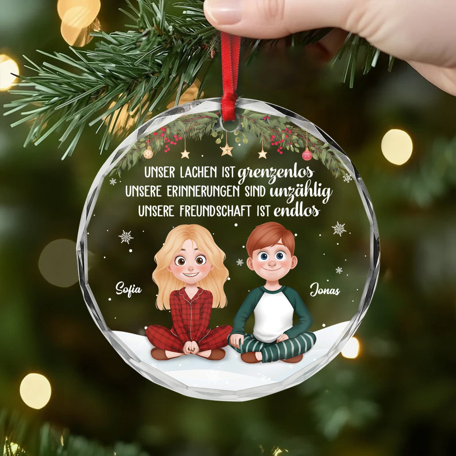 6770OGE1 es dauert lange bis freundschaften so tief werden glas weihnachtsschmuck personalisiert_ beste freundin 6770OK6CF2
