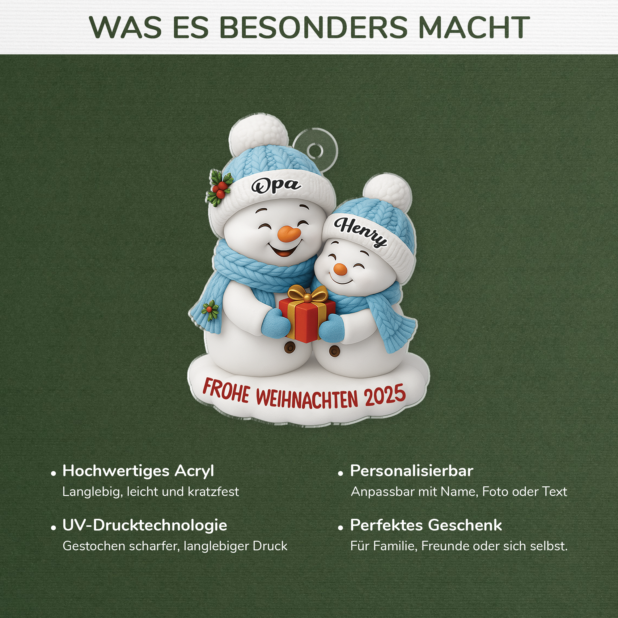 6798OGE4 3d druck effekt frohe weihnachten acryl weihnachtsschmuck personalisiert oma und opa 6798O3T5A