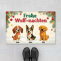 6923DGE1 frohe wuff nachten weihnachts fussmatte personalisiert hund_ 6923D86WC