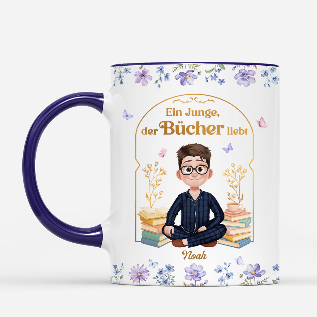 6940MGE2 ein madchen das bucher liebt personalisierte tasse fur _leseratten 6940M3TZA
