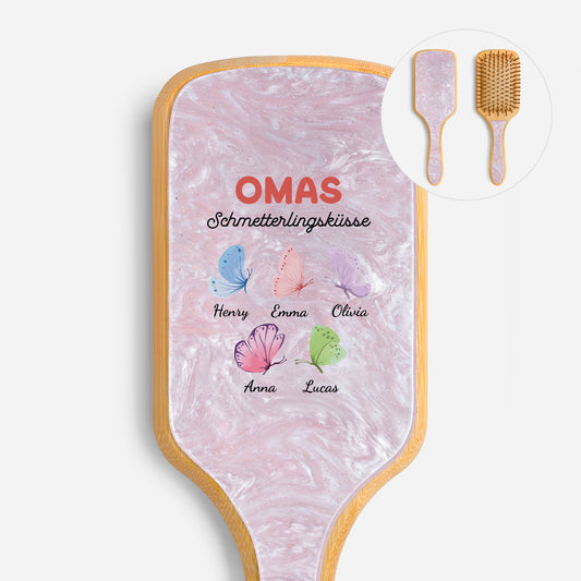 6947AGE1 omas schmetterlingskusse personalisiertes geschenk  uv druck acetat  holz haarburste mamaoma 6947aqtvta_1