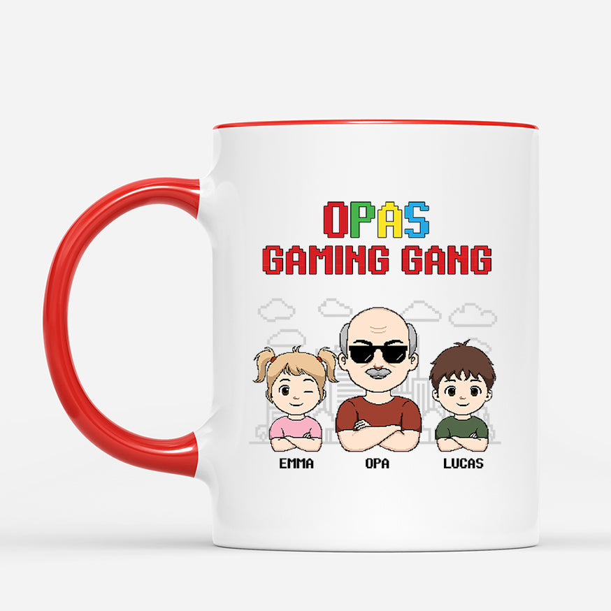 6953MGE2 papas gaming gang papa tasse personalisieren pixel 6953MKK5B