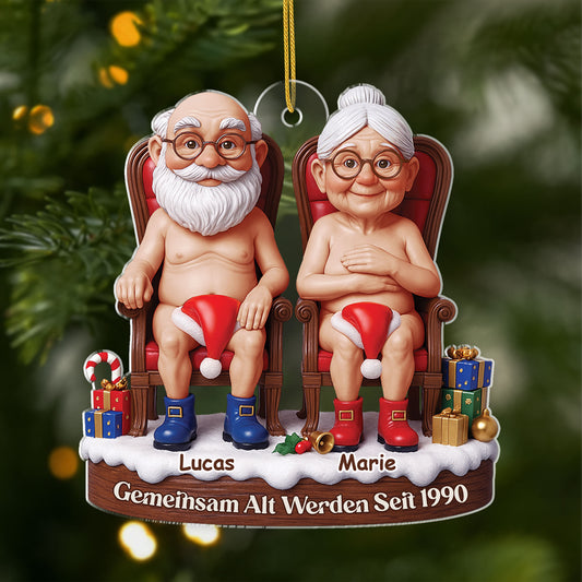 6962OGE1 3d druck effekt gemeinsam alt werden seit acryl weihnachtsschmuck personalisiert lustig paar 6962O6LAG_4