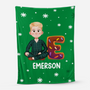 6992BGE1 cartoon schneeflocken weihnachten kuscheldecke personalisiert_ frauen und manner 6992BKT5B