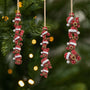 7022OUS1 3d printing effect 1 layered wooden letter ornaments with santa hats custom xmas gifts 7022O6L5A