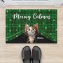 7034DGE1 frohliche weihnachten von unserer familie fussmatte katzen personalisiert 7034DTLND_2