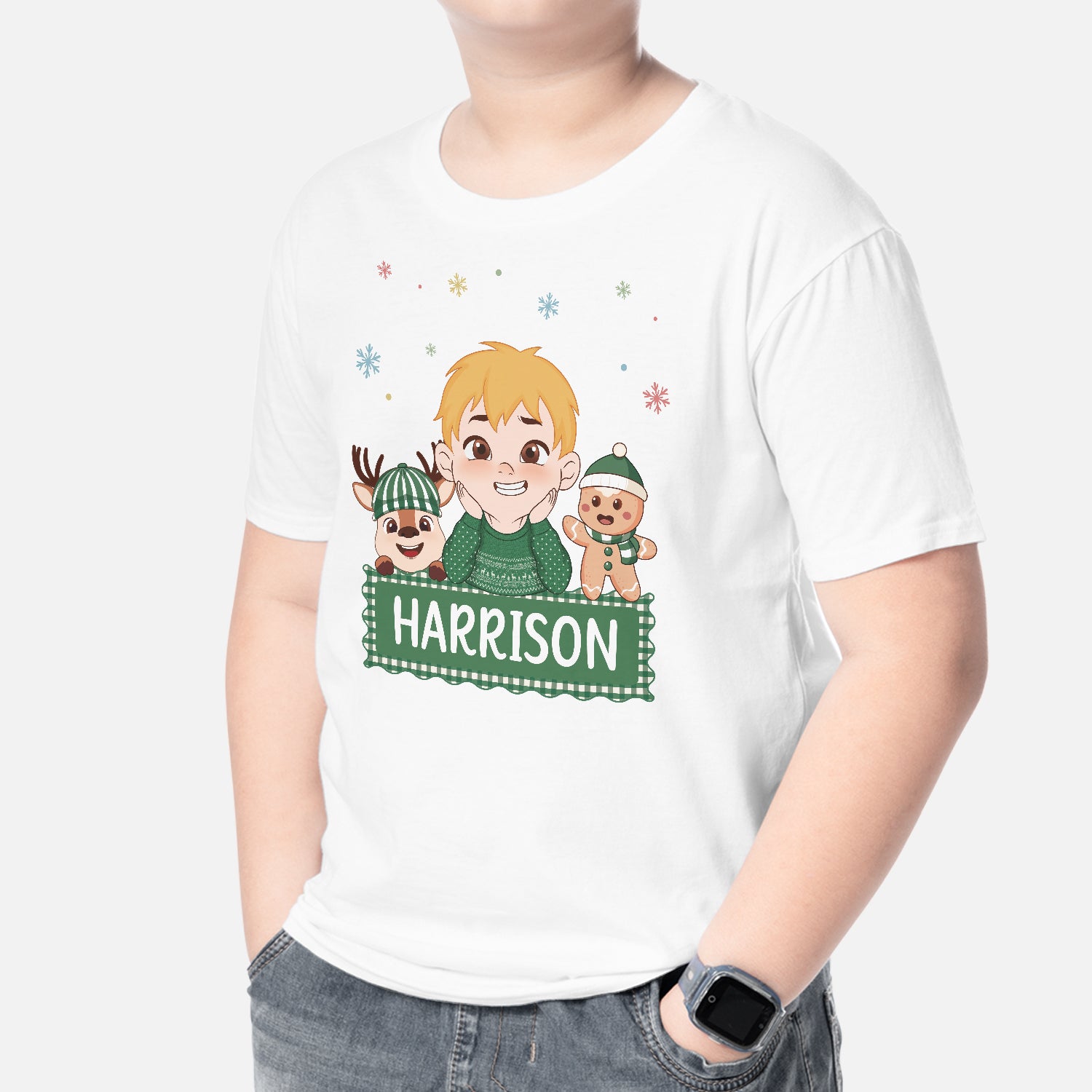 7049AGE2 kind bambi lebkuchenmann weihnachts t shirt personalisiert_ 7049ATTZK