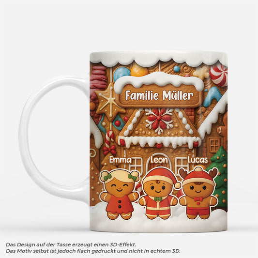 7106MGE1 3d druck effekt lebkuchenmann personalisierte tasse familie 7106M8QTI