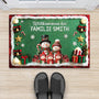 7126DGE2 willkommen bei opa und oma fussmatte personalisiert familie_ schneemann 7126D8PCA