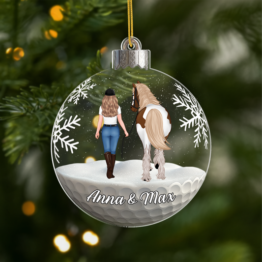 7132OGE1 3d druck effekt pferd und mensch_ acryl weihnachtsschmuck personalisiert 7132O3T5U