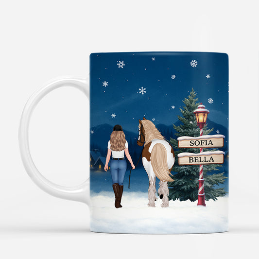 7139MGE1 pferd und mensch_ weihnachtstasse personalisiert_ 7139M3Z5U
