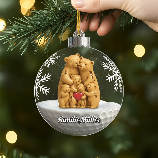 7158OGE2 3d druck effekt familie bar acryl weihnachtsschmuck personalisiert familie schneeflocken 7158OTT5I