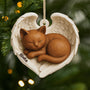 7173OGE1 3d druck effekt schlafender engel katze mit flugeln personalisierte 1 schicht holz ornamente zur erinnerung 7173O3ZZD