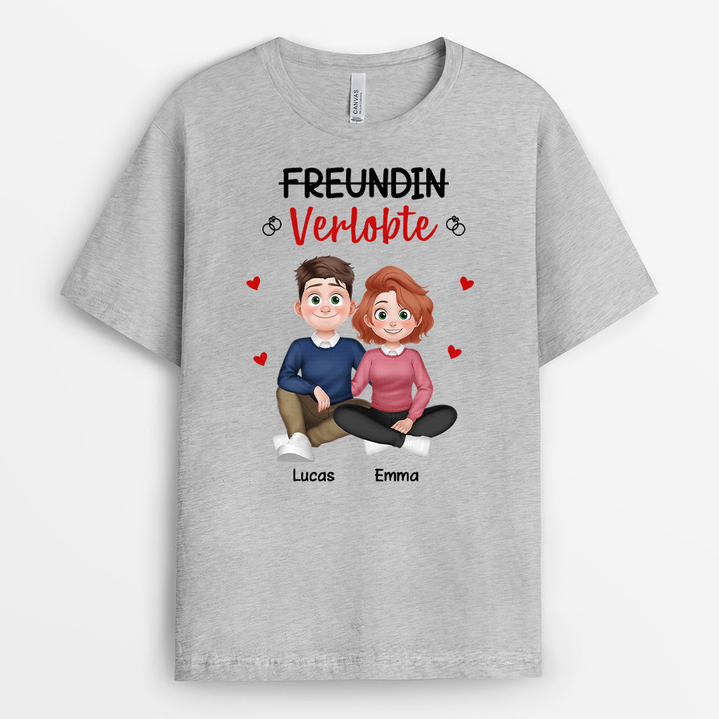 7182AGE2 verlobter partner t shirt personalisiert 7182AKL5G