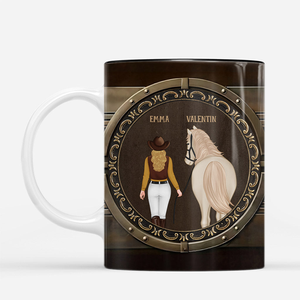 7191MGE2 3d druck effekt das leben ist besser mit pferden tasse pferd personalisiert 7191M6TAU