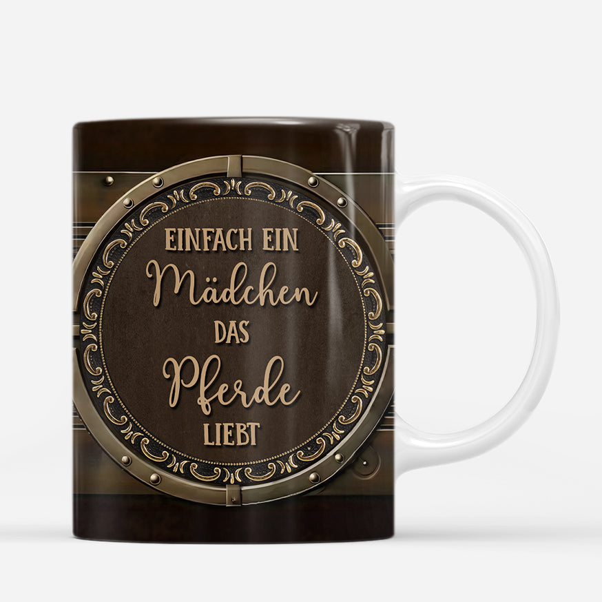 7191MGE3 3d druck effekt das leben ist besser mit pferden tasse pferd personalisiert 7191M6TAU