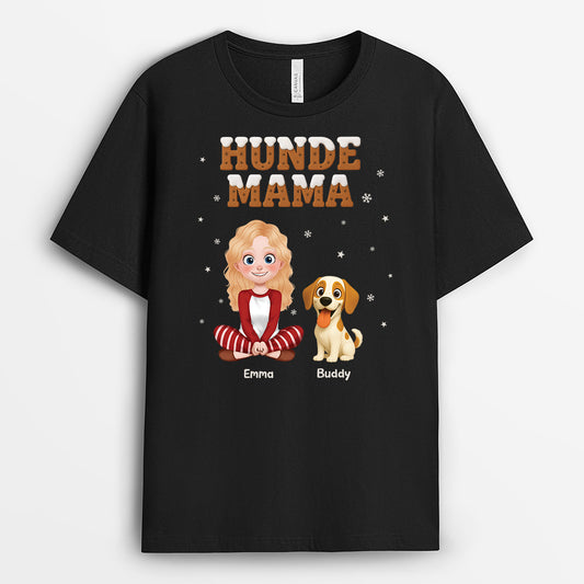 7216AGE1 hundepapa hundemama t shirt hund personalisiert weihnachten 7216ATYZC