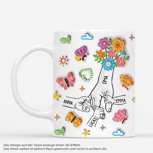 7240MGE1 3d druck effekt schmetterlinge blumen mama oma tasse personalisiert 7240MKLWA_1