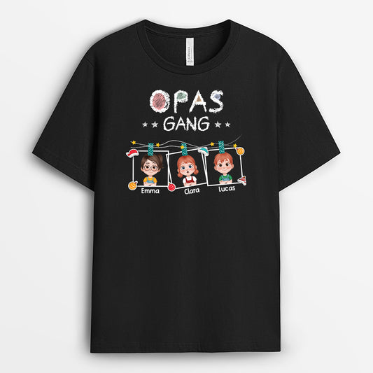 7255AGE1 opas gang bunstifte bilderrahmen cartoon opa oma t shirt personalisiert weihnachten 7255AKT5B