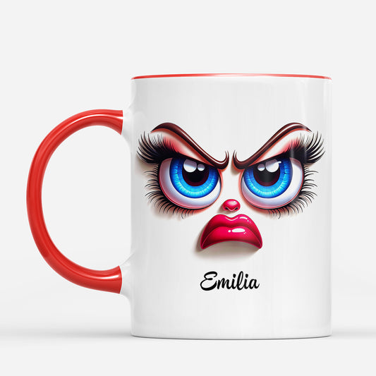 7279MGE2 lustiges gesicht personalisierte tasse fur frauen 7279M3PCA