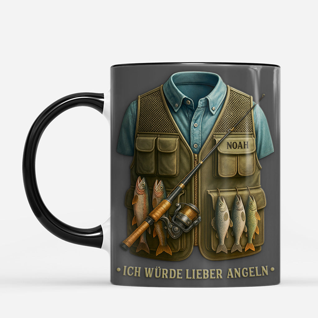 7323MGE2 3d druck effekt ich wurde lieber angeln personalisierte tasse 7323M8TMB