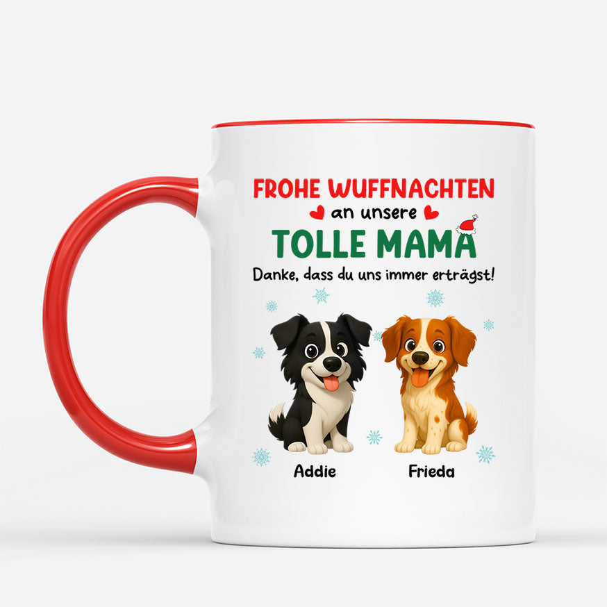 7325MGE2 frohe wuffnachten an meinen tollen papa hunde weihnachtstasse personalisiert 7325MKQ5C