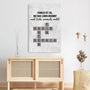 7328CGE3 die liebe einer familie wahrt ewig personalisierte kreuzwortratsel leinwand 7328C