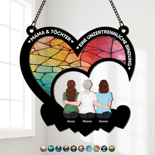 7680UGE1 mama  tochter eine unzertrennliche bindung personalisiertes geschenk  acryl sonnenfanger omamama 7680utiwa